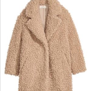Faux fur teddy coat! Worn twice!